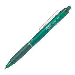 Boligrafo  Frixion Clicker 0.7 Verde Pilot