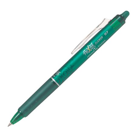 Boligrafo  Frixion Clicker 0.7 Verde Pilot