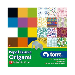 BLOCK PAPEL LUSTRE ORIGAMI...