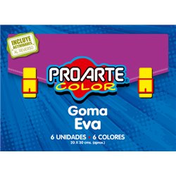 Block Goma Eva 6 Col.20X30 Proarte